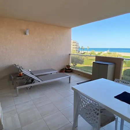 T2 Front De Mer, De Standing Avec Piscine, Proche Thalasso דירה *